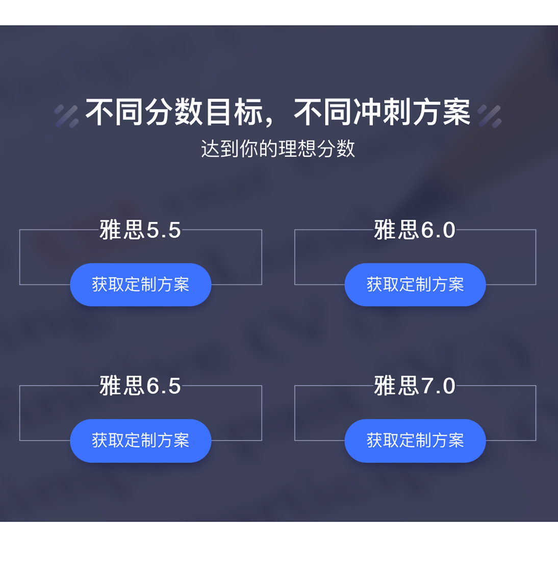 不同雅思分数目标，不同冲刺方案，达到理想分数